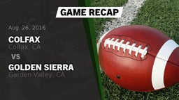 Recap: Colfax  vs. Golden Sierra  2016