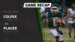 Recap: Colfax  vs. Placer  2016