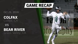 Recap: Colfax  vs. Bear River  2016