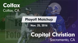 Matchup: Colfax vs. Capital Christian  2016