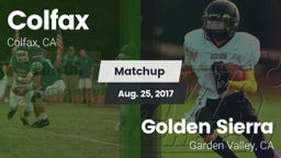 Matchup: Colfax vs. Golden Sierra  2017