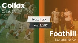 Matchup: Colfax vs. Foothill  2017