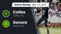 Recap: Colfax  vs. Sonora  2017