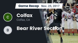 Recap: Colfax  vs. Bear River Section 2017