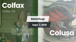 Matchup: Colfax vs. Colusa  2018