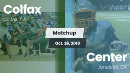 Matchup: Colfax vs. Center  2018
