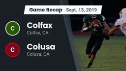 Recap: Colfax  vs. Colusa  2019