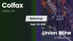 Matchup: Colfax vs. Union Mine  2019