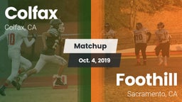Matchup: Colfax vs. Foothill  2019