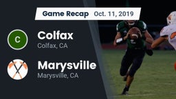 Recap: Colfax  vs. Marysville  2019