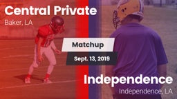 Matchup: Central Private vs. Independence  2019
