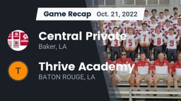 Recap: Central Private  vs. Thrive Academy 2022