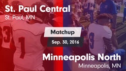 Matchup: St. Paul Central vs. Minneapolis North  2016