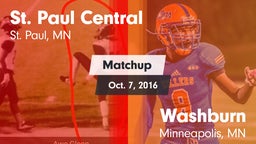 Matchup: St. Paul Central vs. Washburn  2016