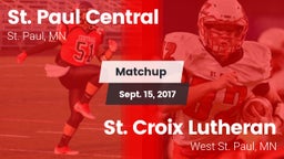 Matchup: St. Paul Central vs. St. Croix Lutheran  2017