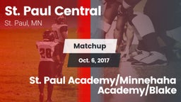 Matchup: St. Paul Central vs. St. Paul Academy/Minnehaha Academy/Blake 2017