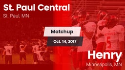 Matchup: St. Paul Central vs. Henry  2017