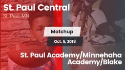 Matchup: St. Paul Central vs. St. Paul Academy/Minnehaha Academy/Blake 2018