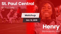 Matchup: St. Paul Central vs. Henry  2018