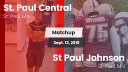 Matchup: St. Paul Central vs. St Paul Johnson  2019