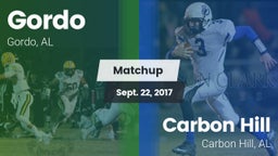 Matchup: Gordo vs. Carbon Hill  2017