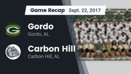 Recap: Gordo  vs. Carbon Hill  2017