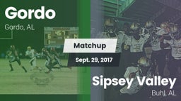 Matchup: Gordo vs. Sipsey Valley  2017