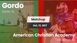 Matchup: Gordo vs. American Christian Academy  2017