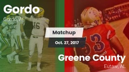 Matchup: Gordo vs. Greene County  2017