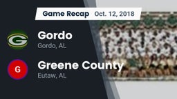 Recap: Gordo  vs. Greene County  2018