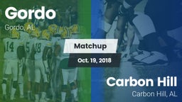 Matchup: Gordo vs. Carbon Hill  2018