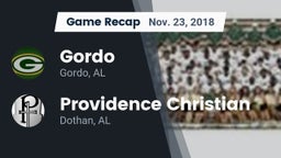 Recap: Gordo  vs. Providence Christian  2018