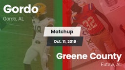 Matchup: Gordo vs. Greene County  2019