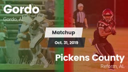 Matchup: Gordo vs. Pickens County  2019