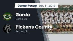 Recap: Gordo  vs. Pickens County  2019