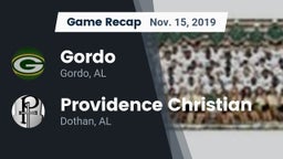 Recap: Gordo  vs. Providence Christian  2019