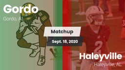 Matchup: Gordo vs. Haleyville  2020