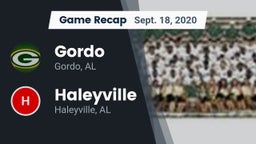 Recap: Gordo  vs. Haleyville  2020