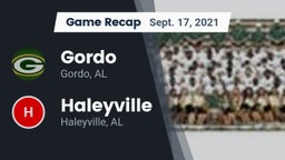 Recap: Gordo  vs. Haleyville  2021