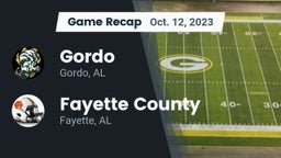 Recap: Gordo  vs. Fayette County  2023