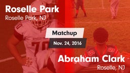 Matchup: Roselle Park vs. Abraham Clark  2016