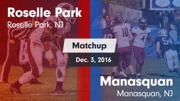 Matchup: Roselle Park vs. Manasquan  2016