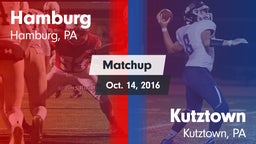 Matchup: Hamburg vs. Kutztown  2016
