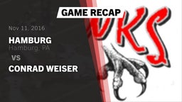 Recap: Hamburg  vs. Conrad Weiser 2016
