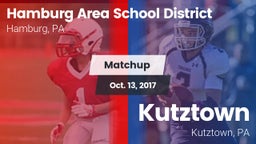 Matchup: Hamburg Area School vs. Kutztown  2017