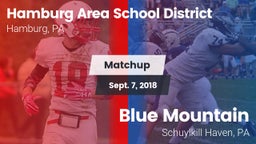 Matchup: Hamburg Area School vs. Blue Mountain  2018