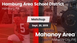 Matchup: Hamburg Area School vs. Mahanoy Area  2019