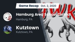 Recap: Hamburg Area School District vs. Kutztown  2020