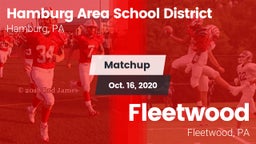 Matchup: Hamburg Area School vs. Fleetwood  2020