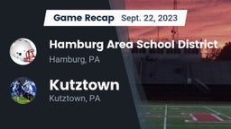 Recap: Hamburg Area School District vs. Kutztown  2023